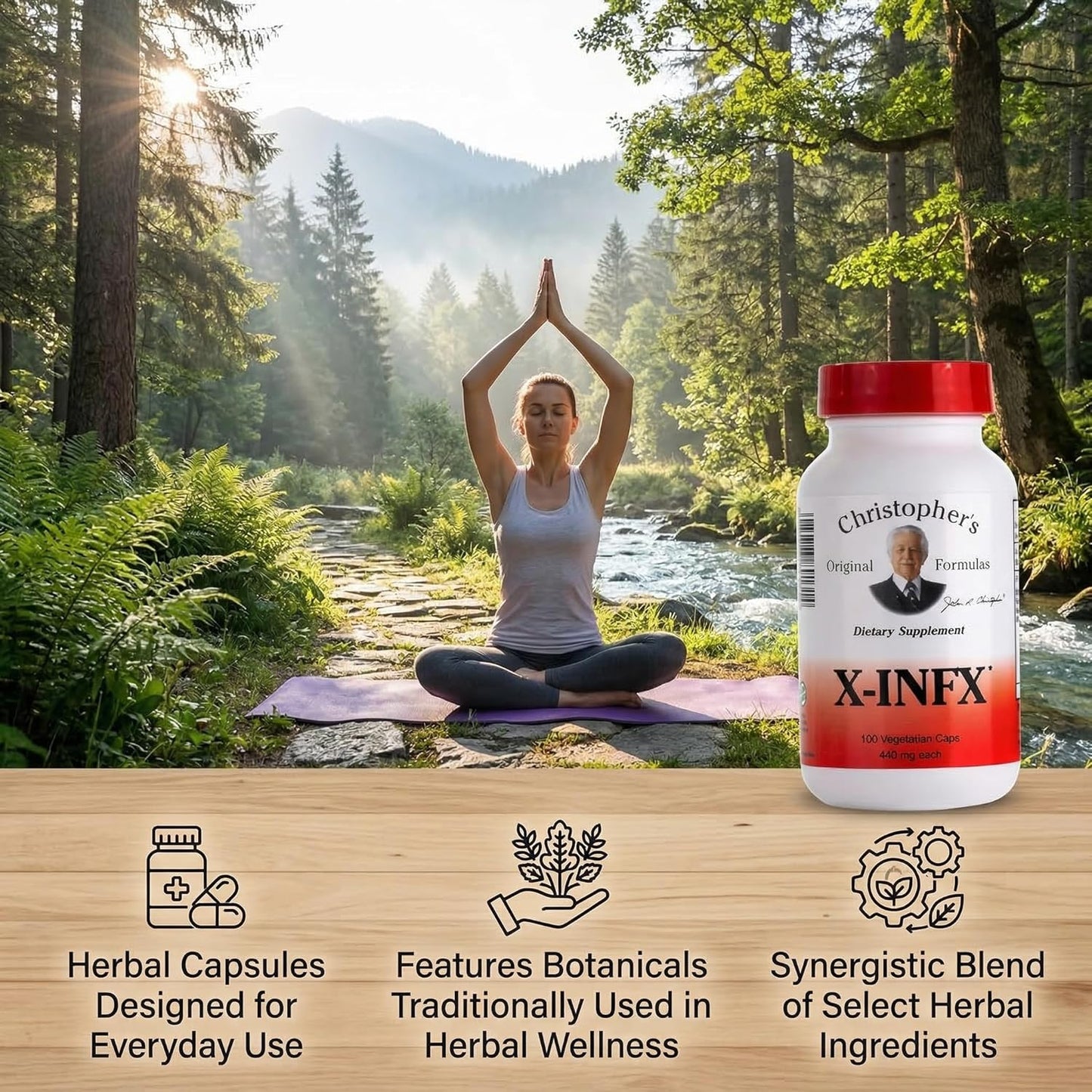 Christopher's Original Formulae X-INFX Formula – Herbal Immune Support, 100 Capsules - görsel 7