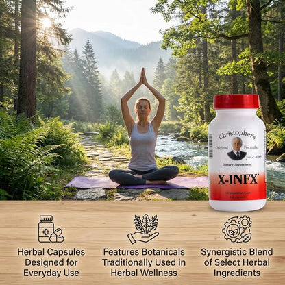 Christopher's Original Formulae X-INFX Formula – Herbal Immune Support, 100 Capsules