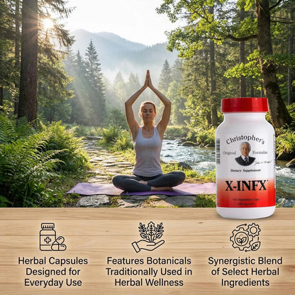 Christopher's Original Formulae X-INFX Formula, Natural Immune Support, 100 Capsules