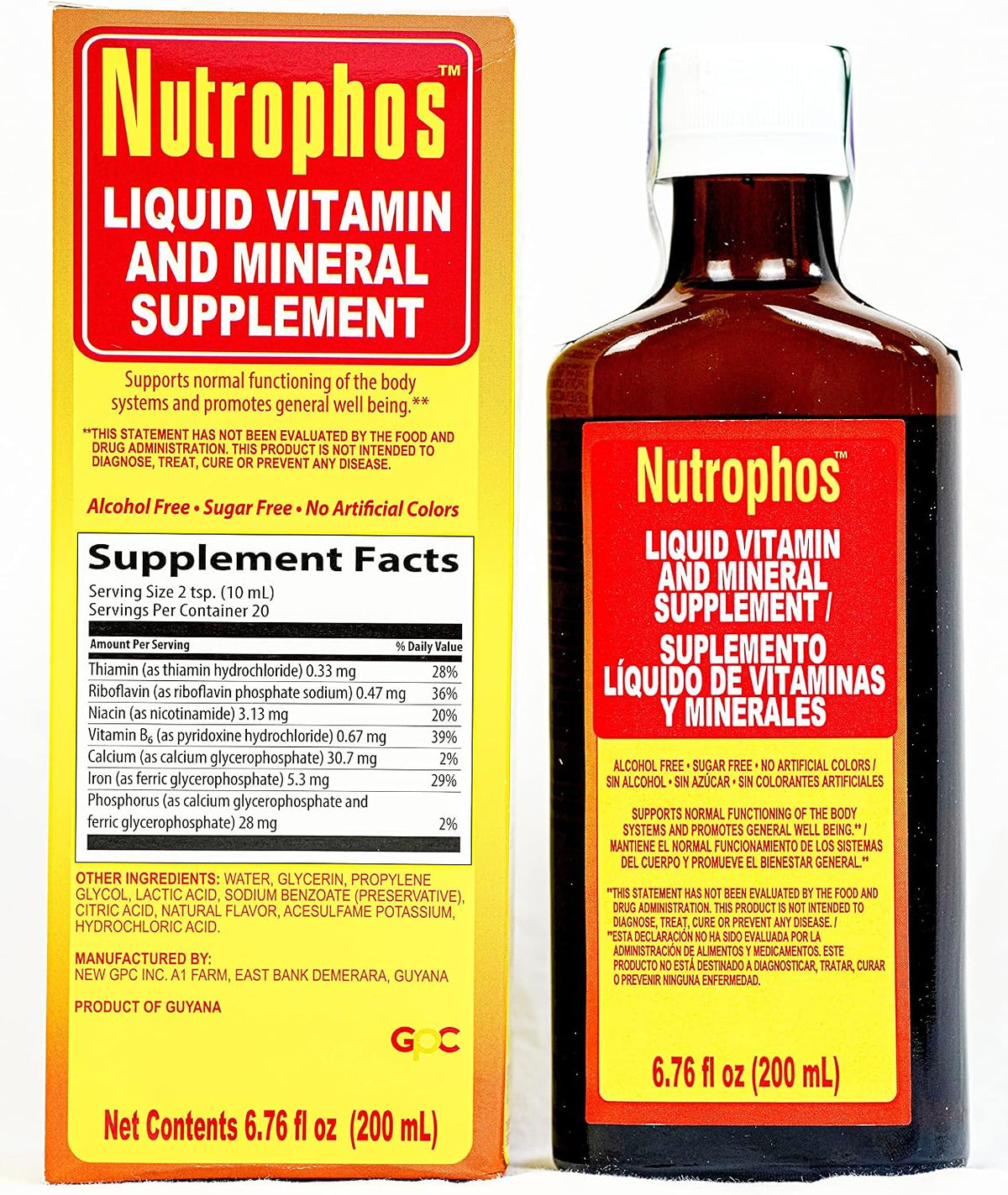 Nutrophos Liquid Vitamin and Mineral Supplement (200ml) - görsel 1