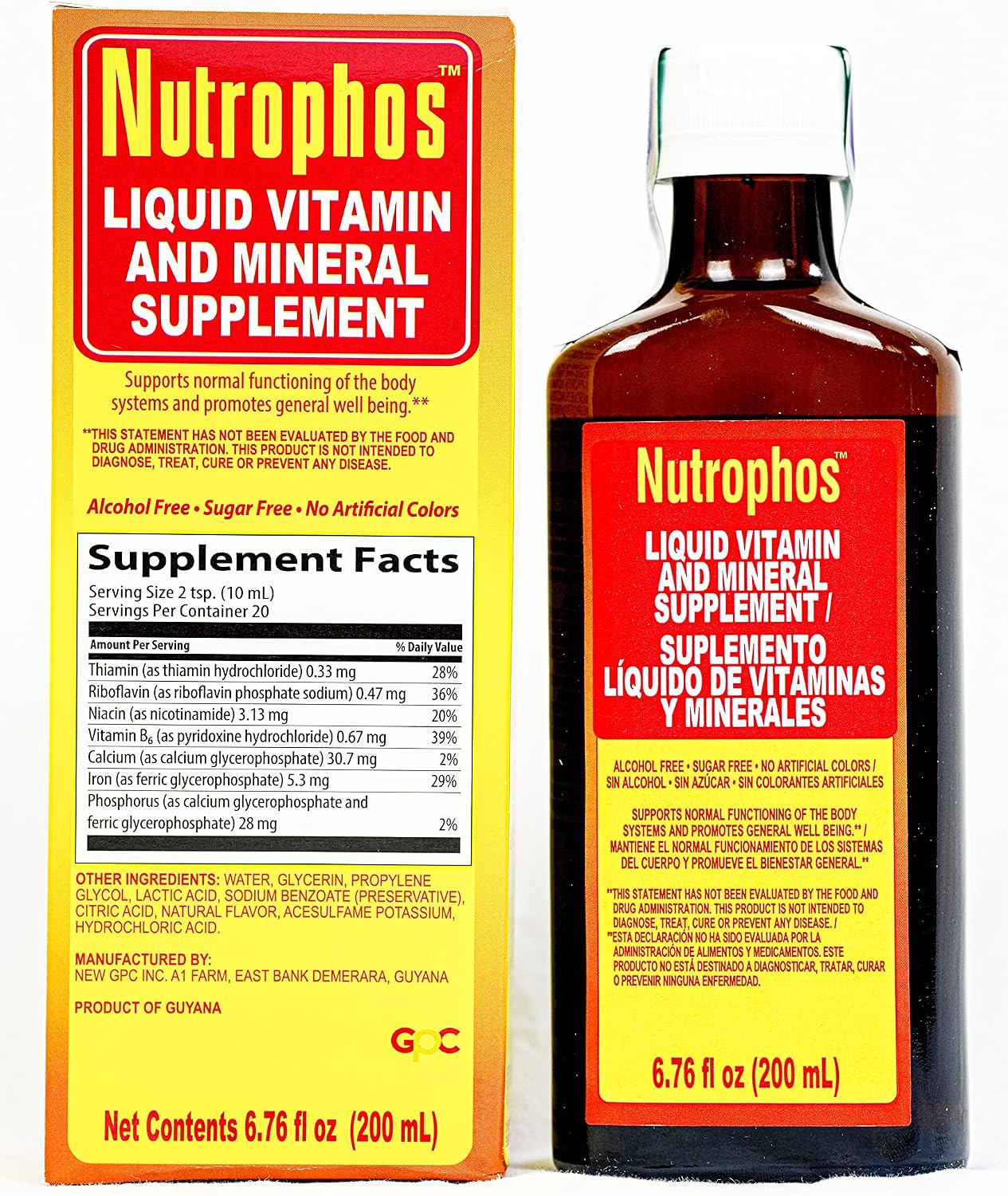 Nutrophos Liquid Vitamin and Mineral Supplement (200ml) - görsel 1
