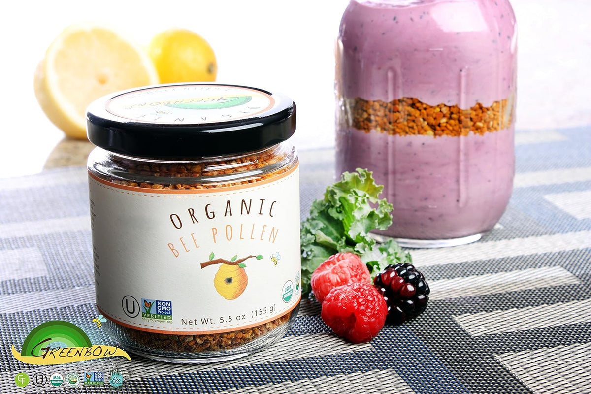 Greenbow Organic Bee Pollen - 100% Certified Organic Superfood, 155g - görsel 4