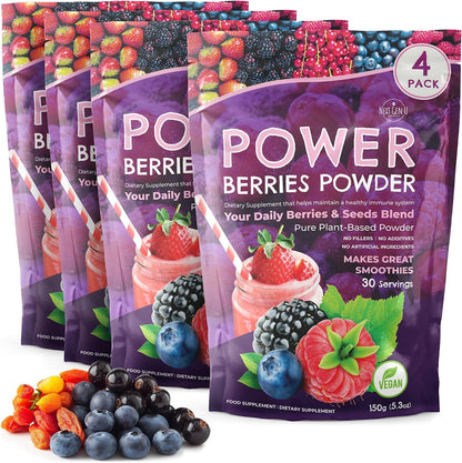 Super Berry Powder - Berry Superfood Blend for Smoothies and Detox