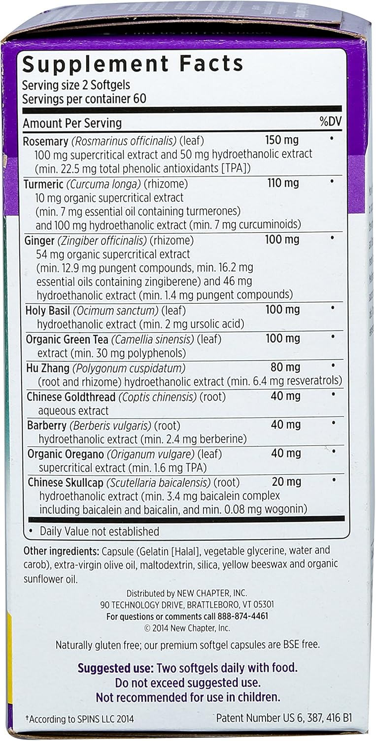 New Chapter Zyflamend Whole Body - 120 Vegetarian Capsules - görsel 5