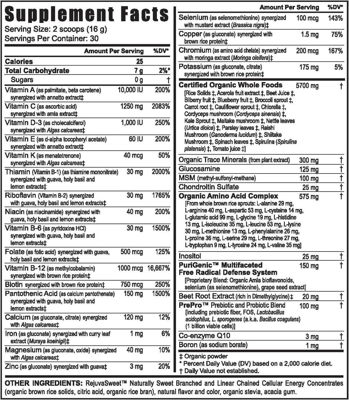 YNG Organic Multi Vitamin & Mineral Supplement - Citrus Peach Fusion (3 Pack, 453 g Each) - görsel 1