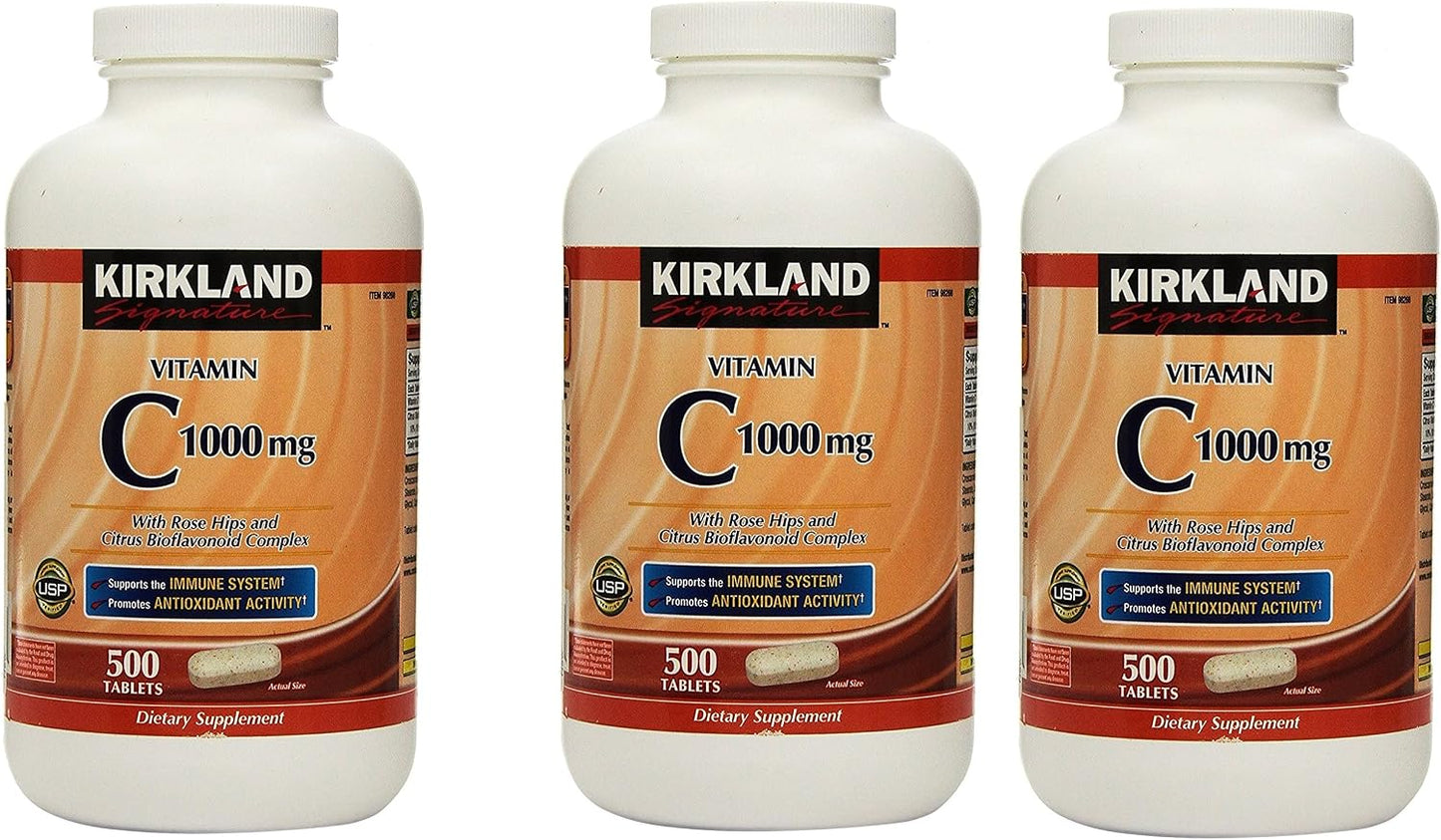 Kirkland Vitamin C (500 mg), Tangy Orange, Chewable Tablets, 500 Tablets (Pack of 2) - görsel 4
