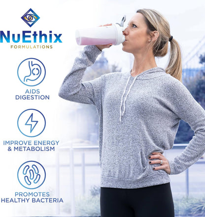 NuEthix Formulations Gourmet Greens Drink Powder – Berry Flavour, 30 Servings