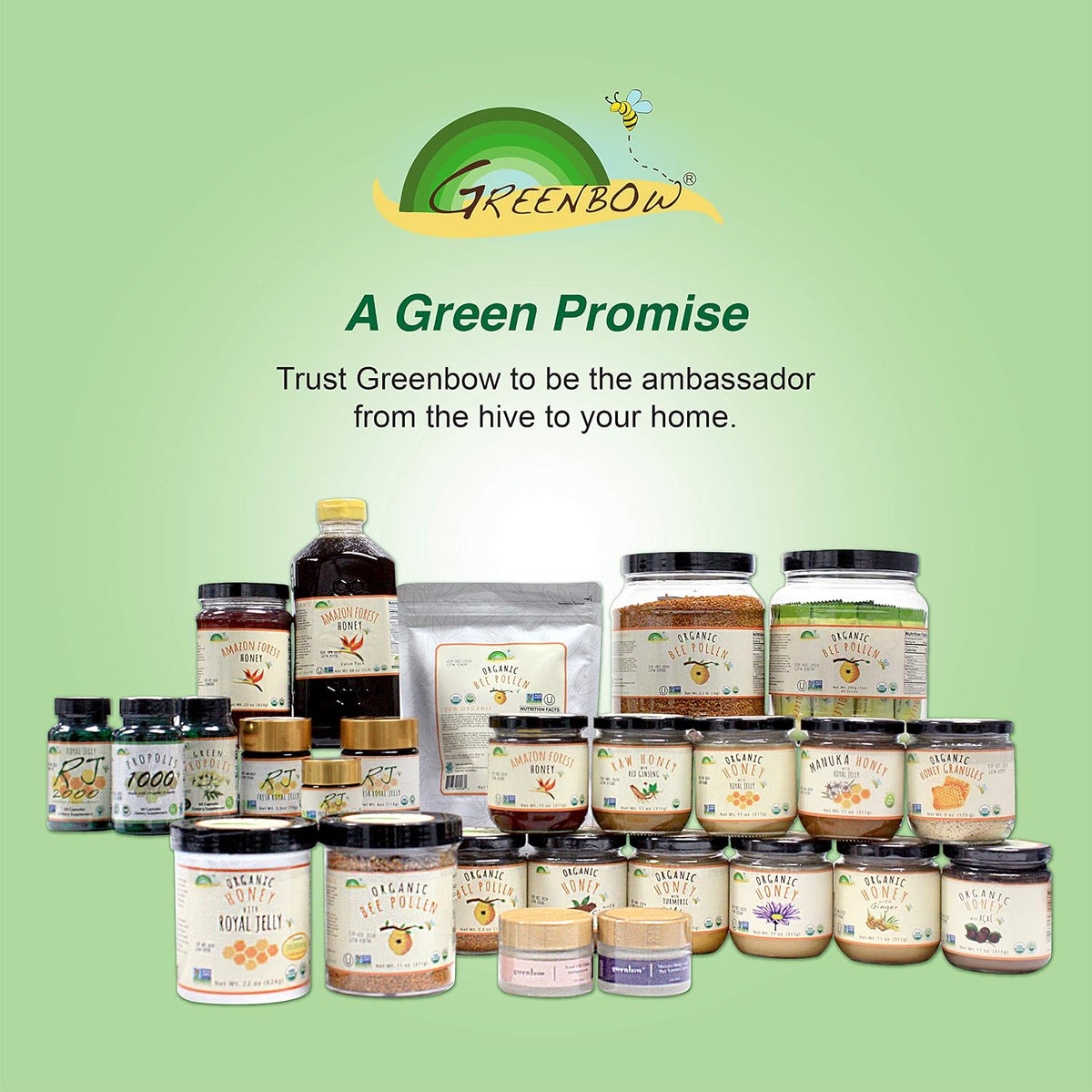 Greenbow Organic Bee Pollen - 100% USDA Certified Organic, Non-GMO, Halal, Kosher, Pure & Natural - Superfood with Proteins, Vitamins & Minerals - Gluten-free - 311g - görsel 5