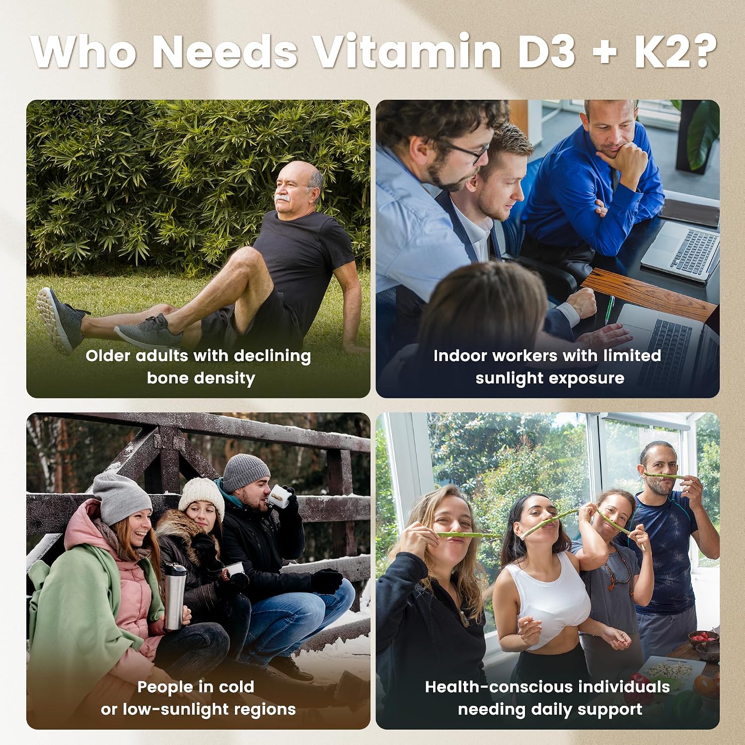 VEV Corefeel Vitamin D3 K2, 5000 IU D3 & 100mcg K2 (MK-7), 300 Soft gel capsules - görsel 3