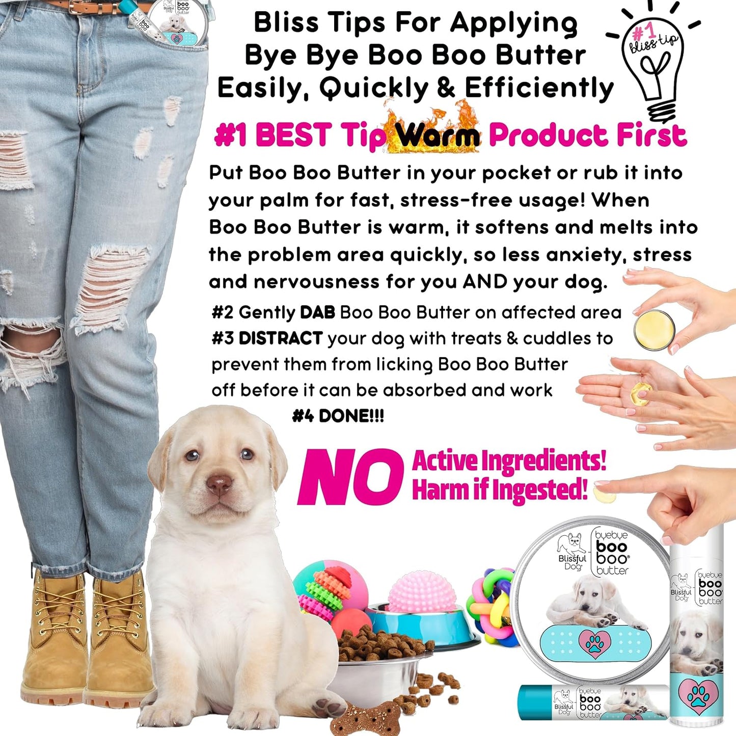 The Blissful Dog 1 oz TIN Labrador Retriever Booboo Butter - görsel 7
