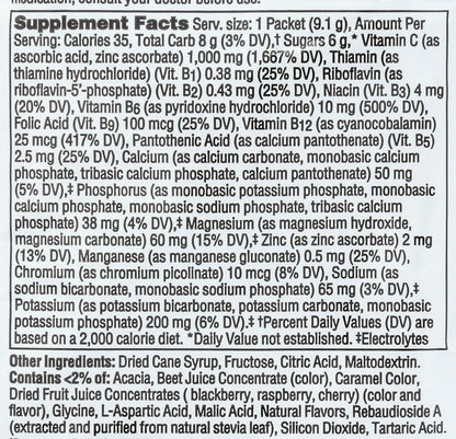 Alacer Emergen-C Raspberry Vitamin C Sachets, 9g (Single Sachet)