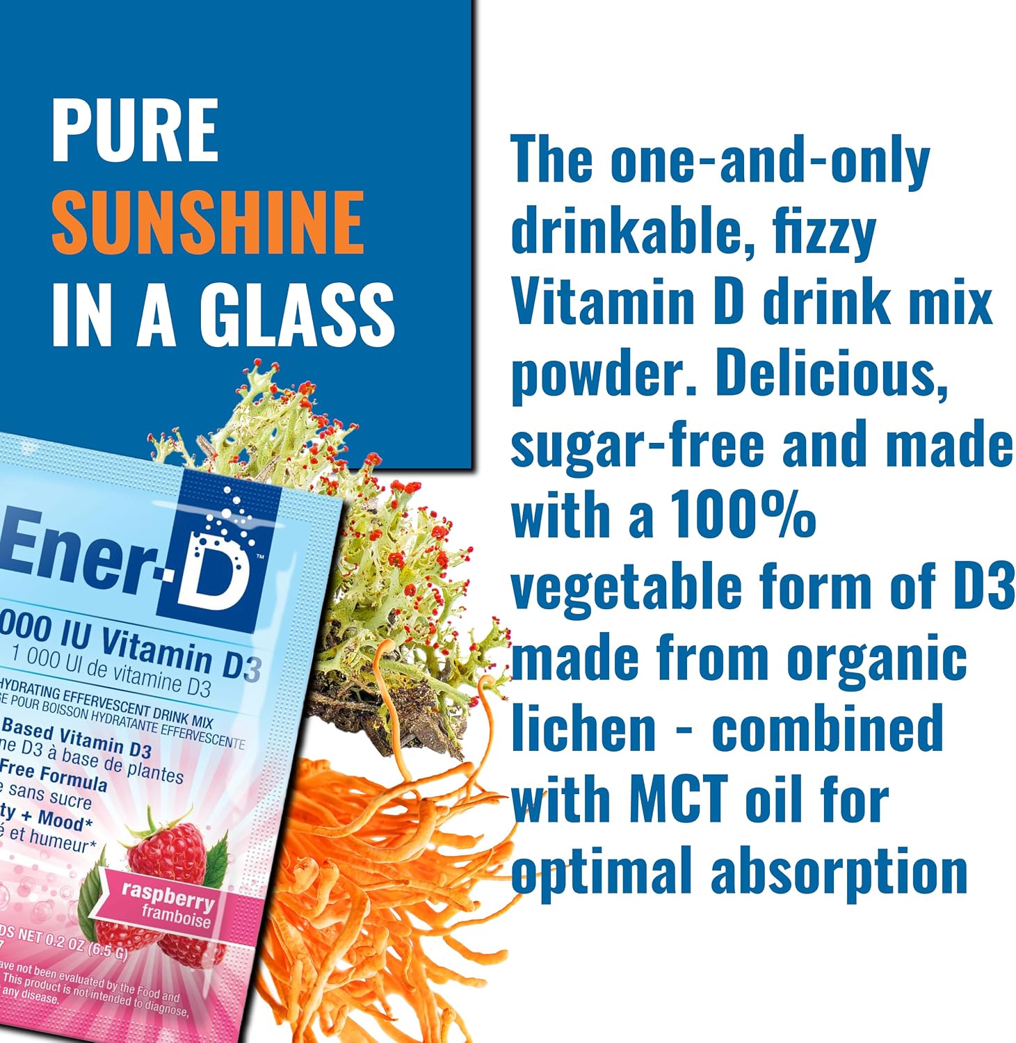 Ener-D Sugar-Free Multivitamin Drink Mix – Raspberry, 24 Sachets - görsel 5