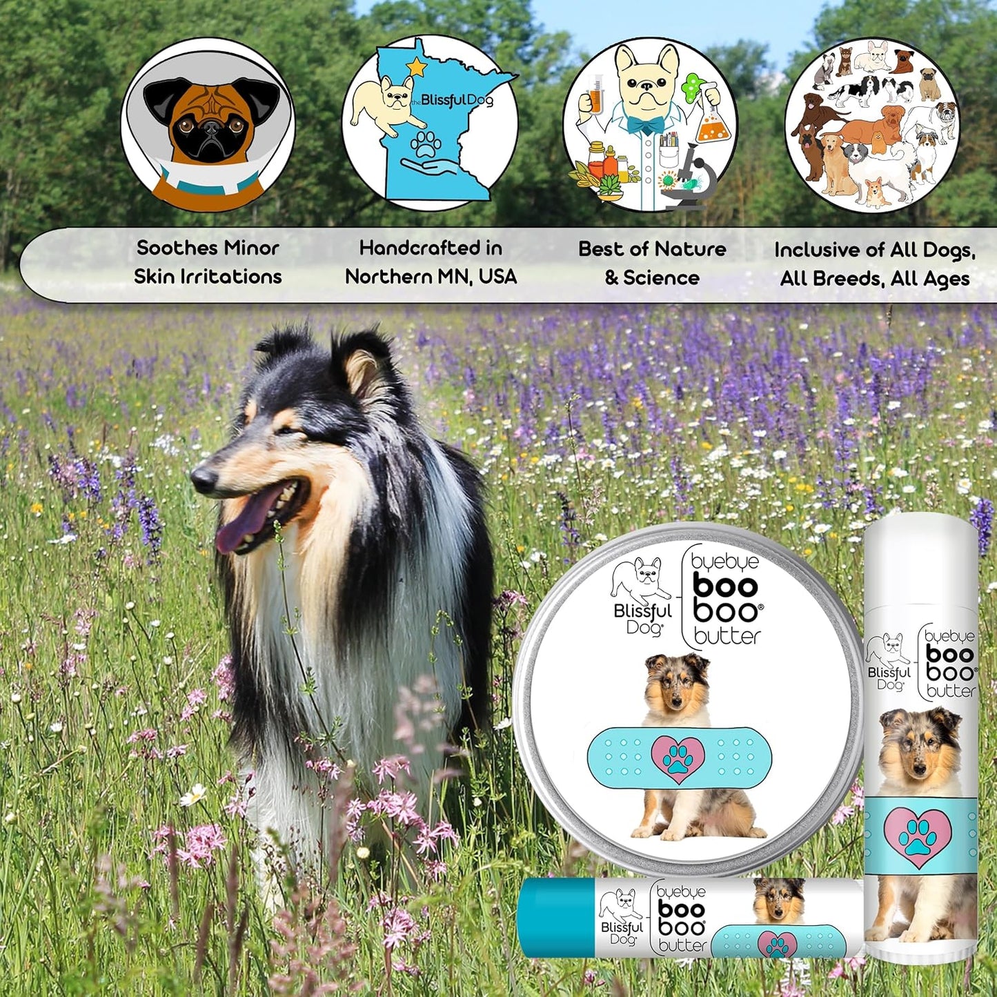 The Blissful Dog .15 oz Tube Collie Booboo Butter - görsel 6