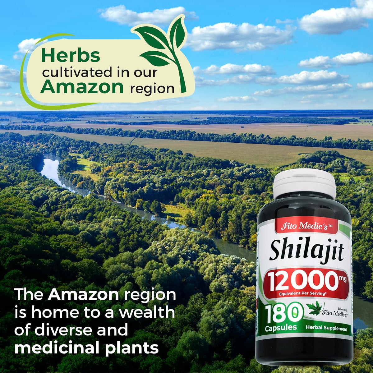 FITO MEDIC'S Lab Shilajit Capsules, 180 Count - görsel 7