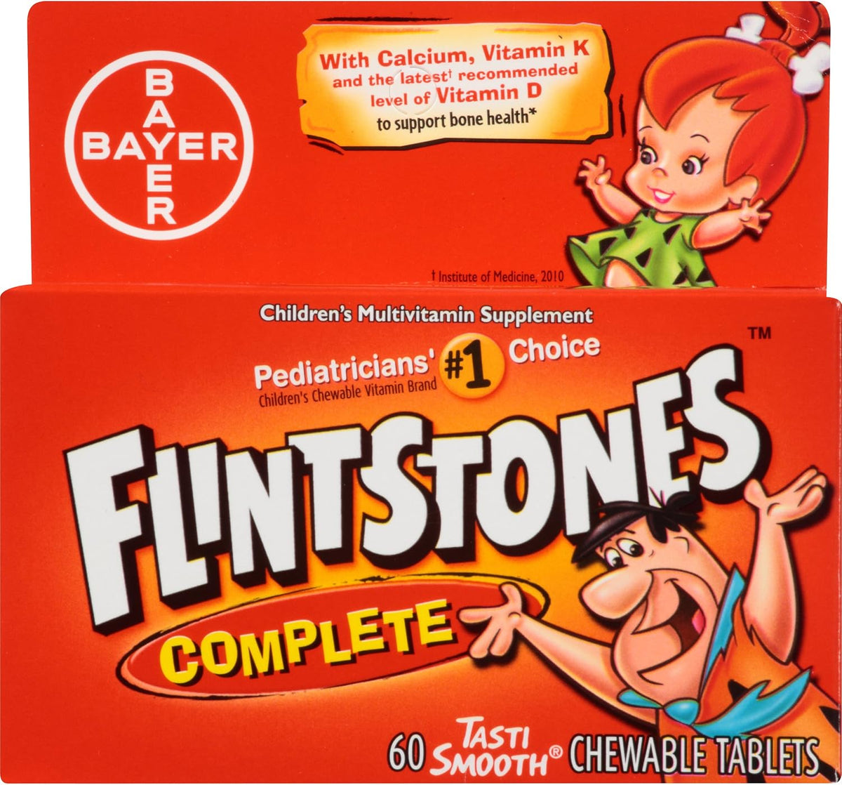 Flintstones Children's Complete Chewable Multivitamin - 60 Tablets - görsel 1