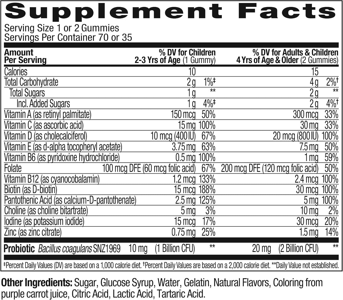 OLLY Kids Multivitamin & Probiotic Gummy - Berry - 70 Gummies - görsel 6