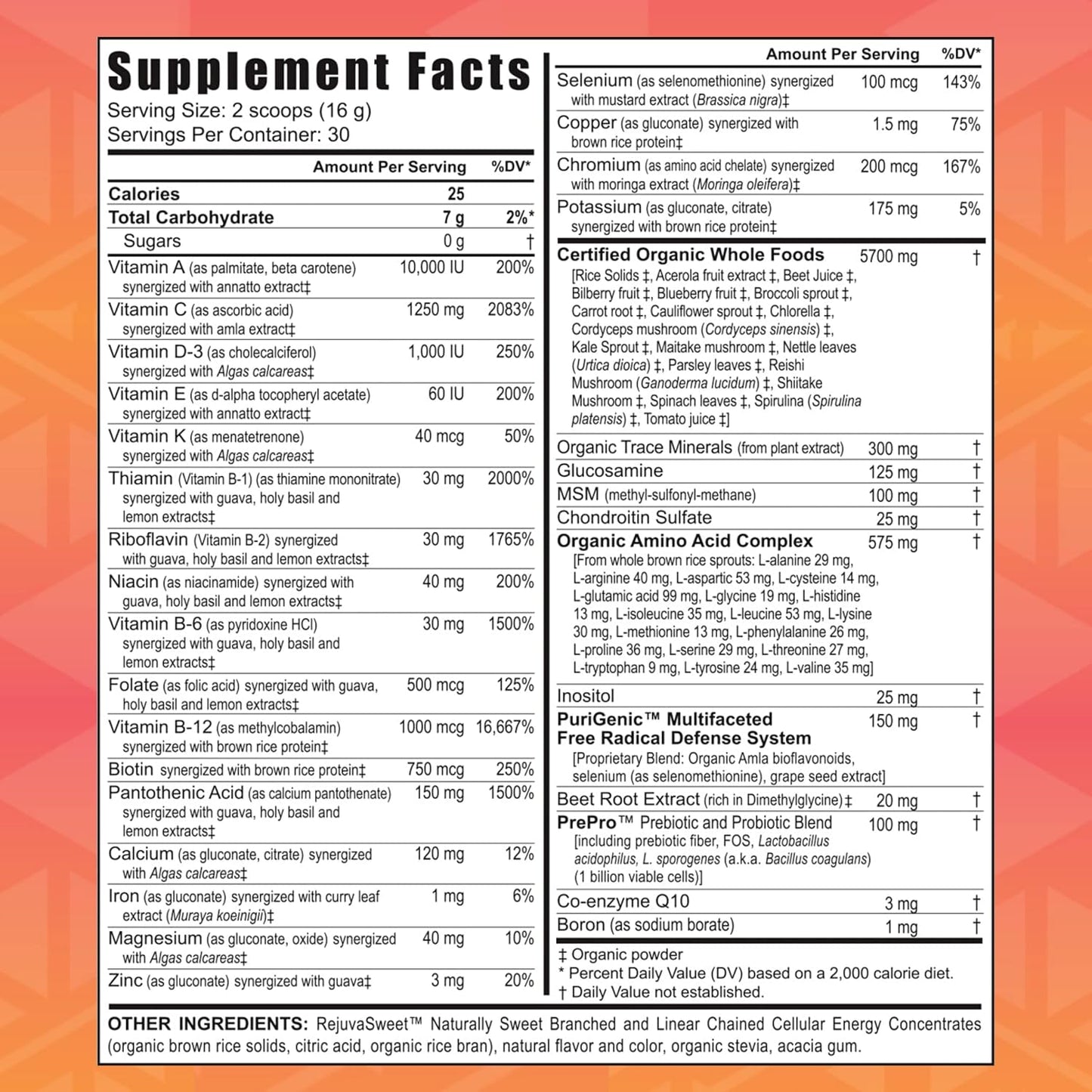 Youngevity Beyond Tangy Tangerine 2.0 Citrus Peach Fusion Multivitamin & Mineral Complex - görsel 2