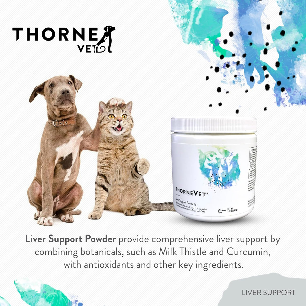 ThorneVET Liver Support Powder – Liver Support for Small Animals: Dogs & Cats, 90 Scoops - görsel 3