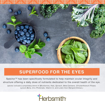 Herbsmith Spector - Eye & Vision Support for Dogs - Antioxidant Supplement - 60 Large Chews