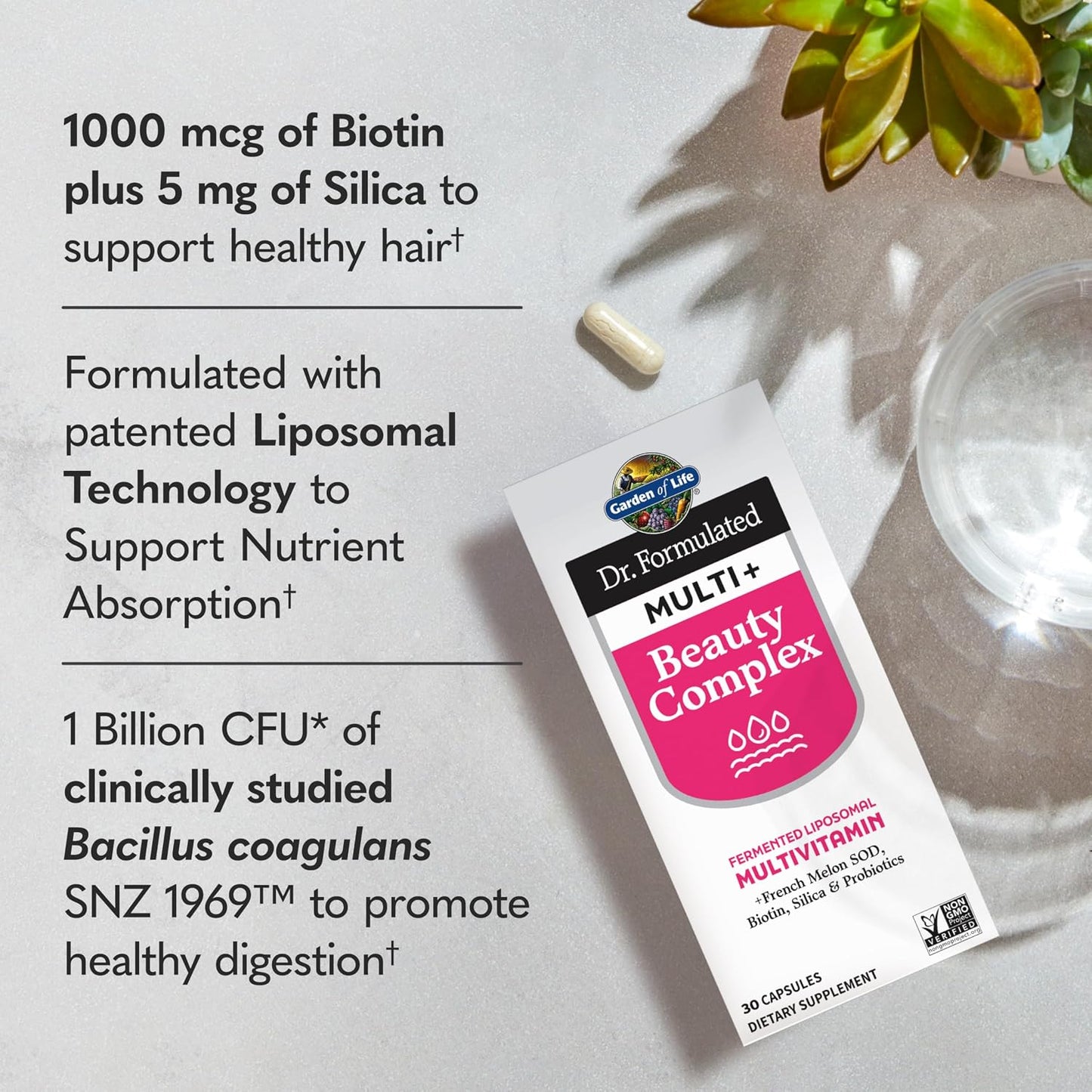 Garden of Life Dr. Formulated Multi+ Beauty Complex - 30 Capsules - görsel 2