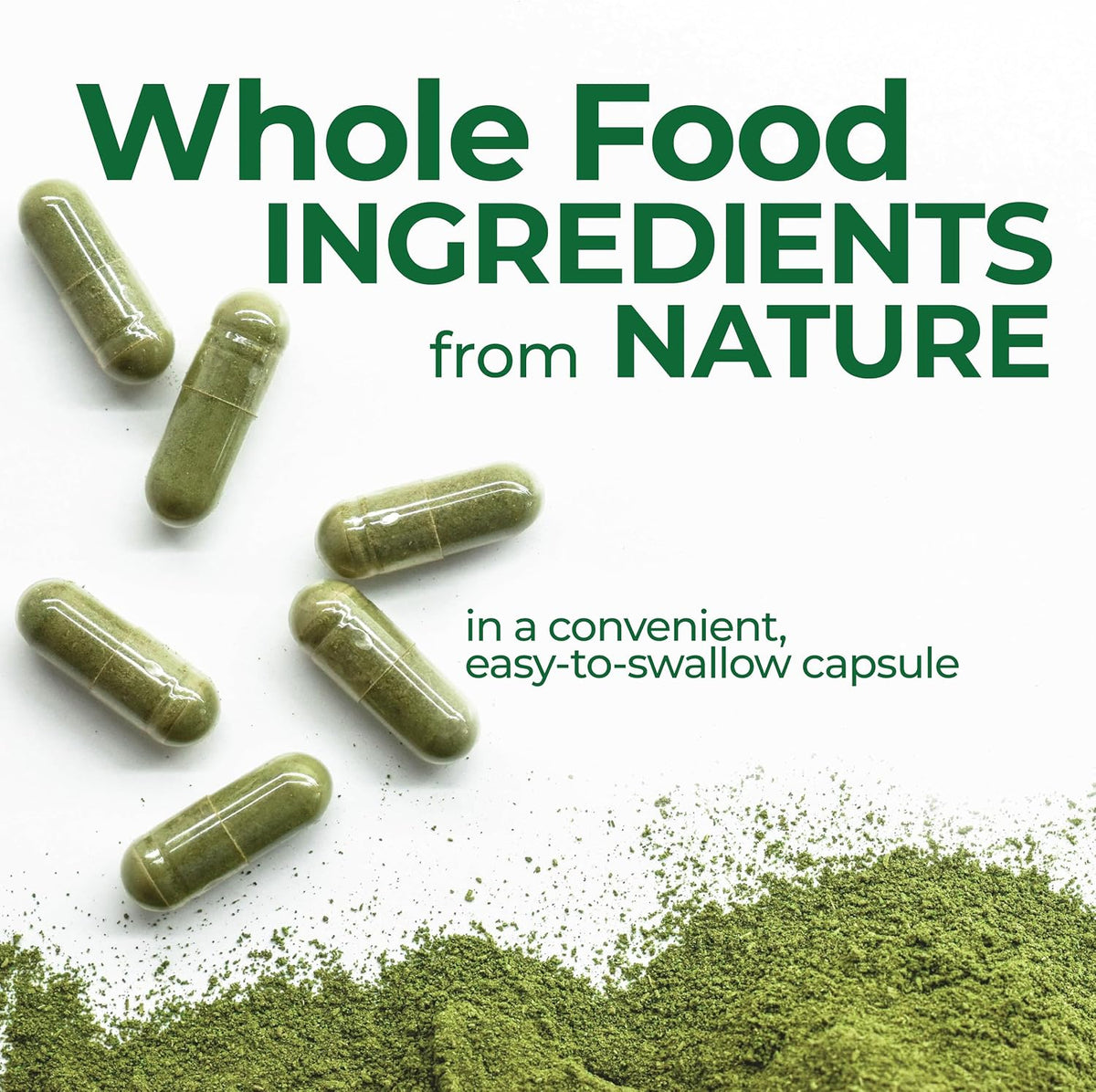 Country Farms Super Greens Vegicaps, 29 Whole Greens Whole Food Supplement with Probiotics, 60 Vegicaps - görsel 5