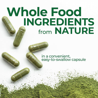 Country Farms Super Greens Vegicaps, 29 Whole Greens Whole Food Supplement with Probiotics, 60 Vegicaps