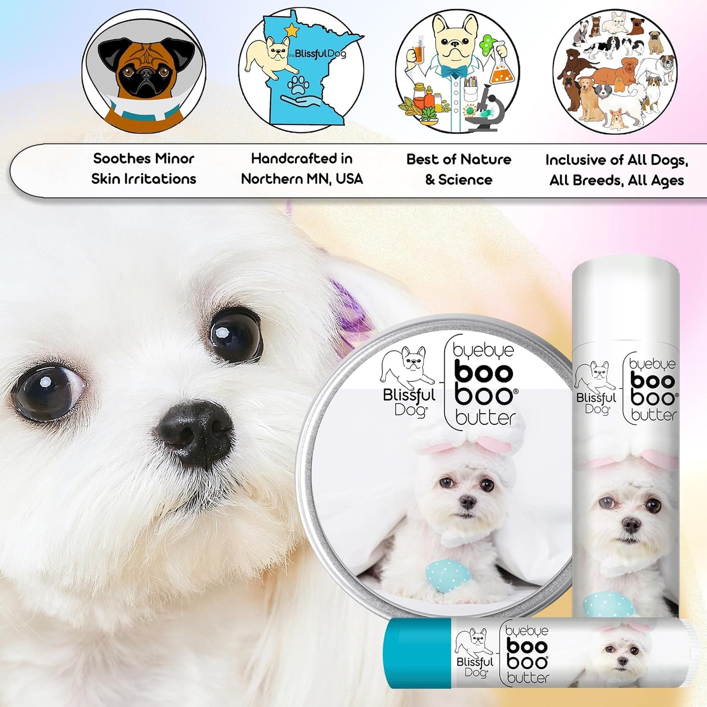 The Blissful Dog 227g Tin Maltese Booboo Butter - görsel 5