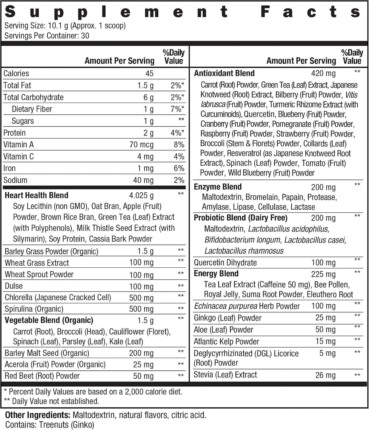 New Vitality Royal Greens Superfood Powder – Organic Vegetable Blend with Probiotics & Antioxidants, 305 g (30-Day Supply) – Image 7