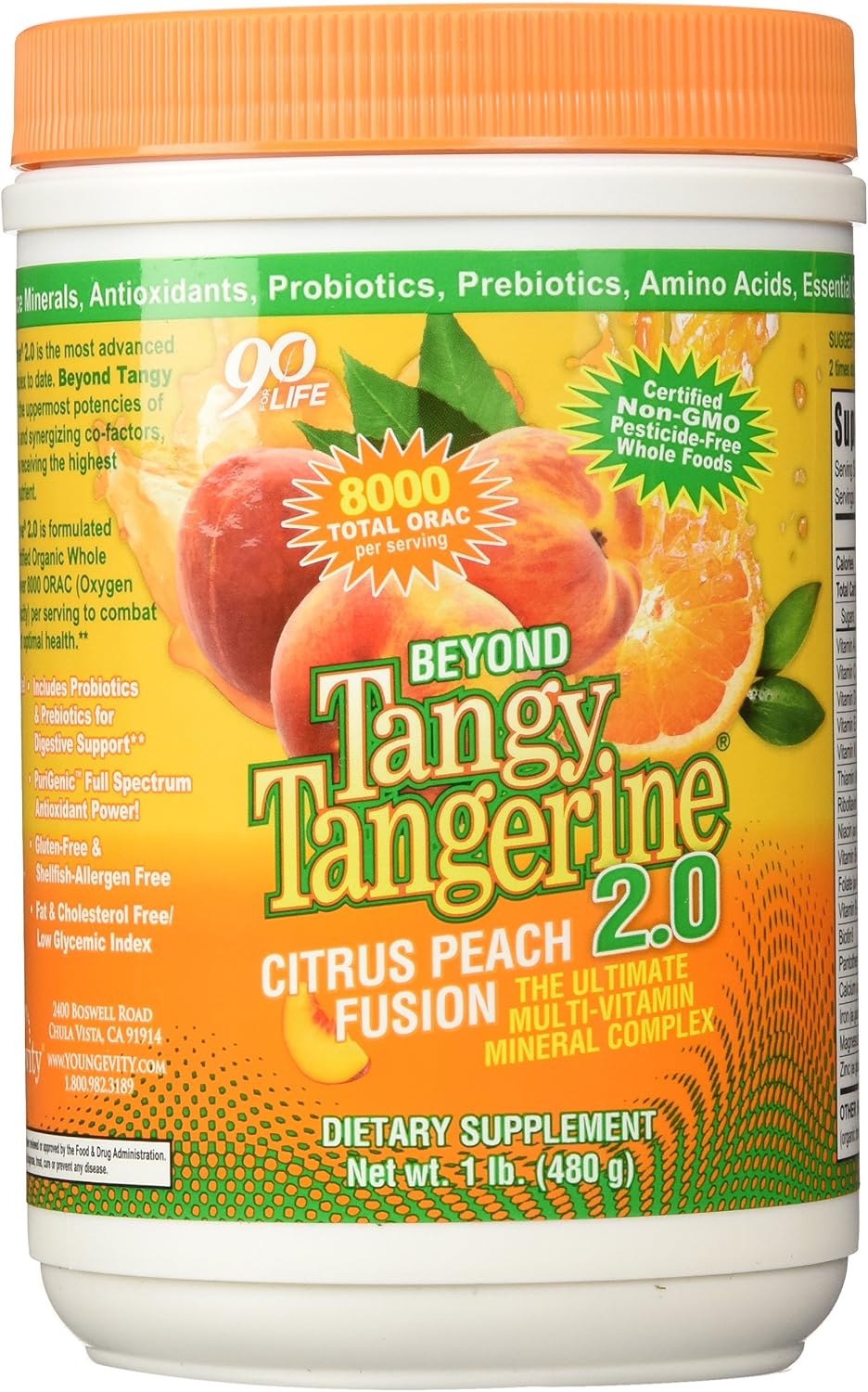 Beyond Tangy Tangerine 2.0 Citrus Peach Fusion - 480g Tub - görsel 1