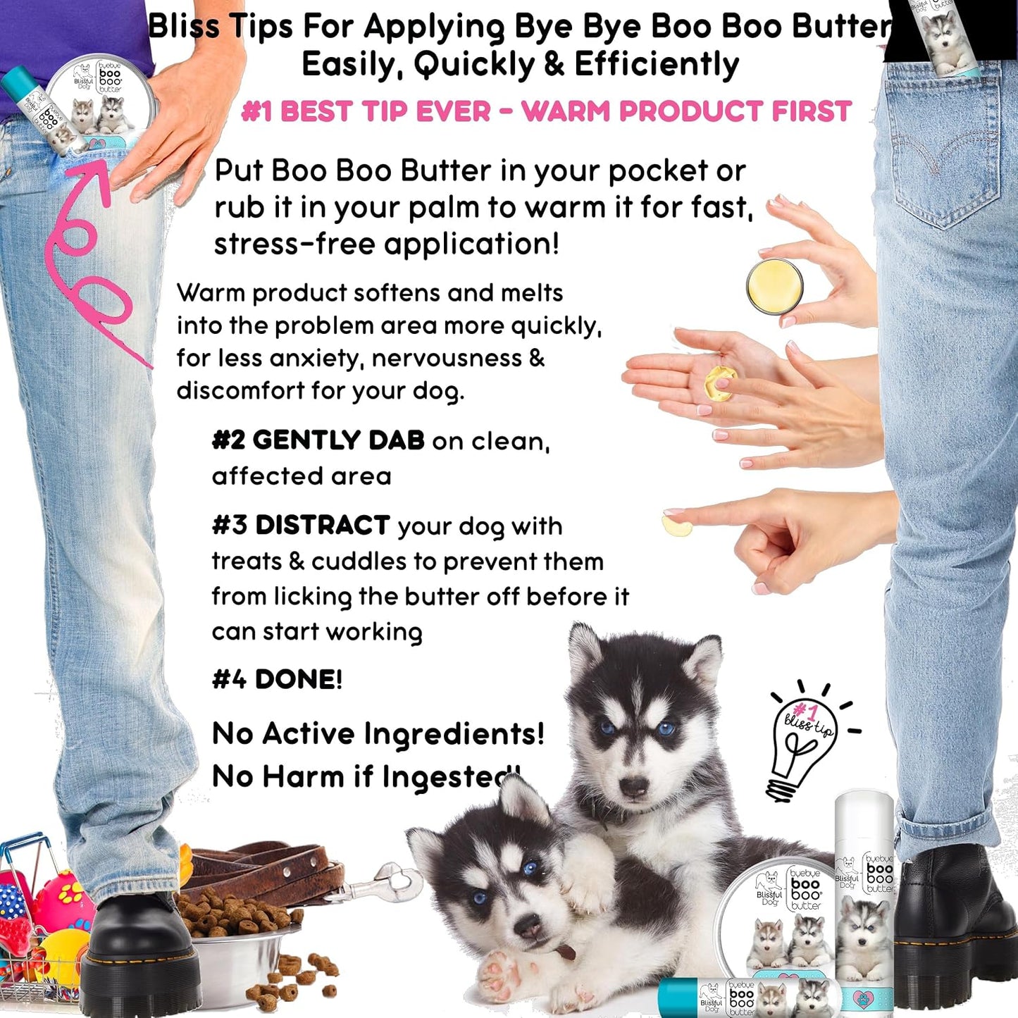The Blissful Dog Husky Booboo Butter - 2 oz Tin - görsel 6