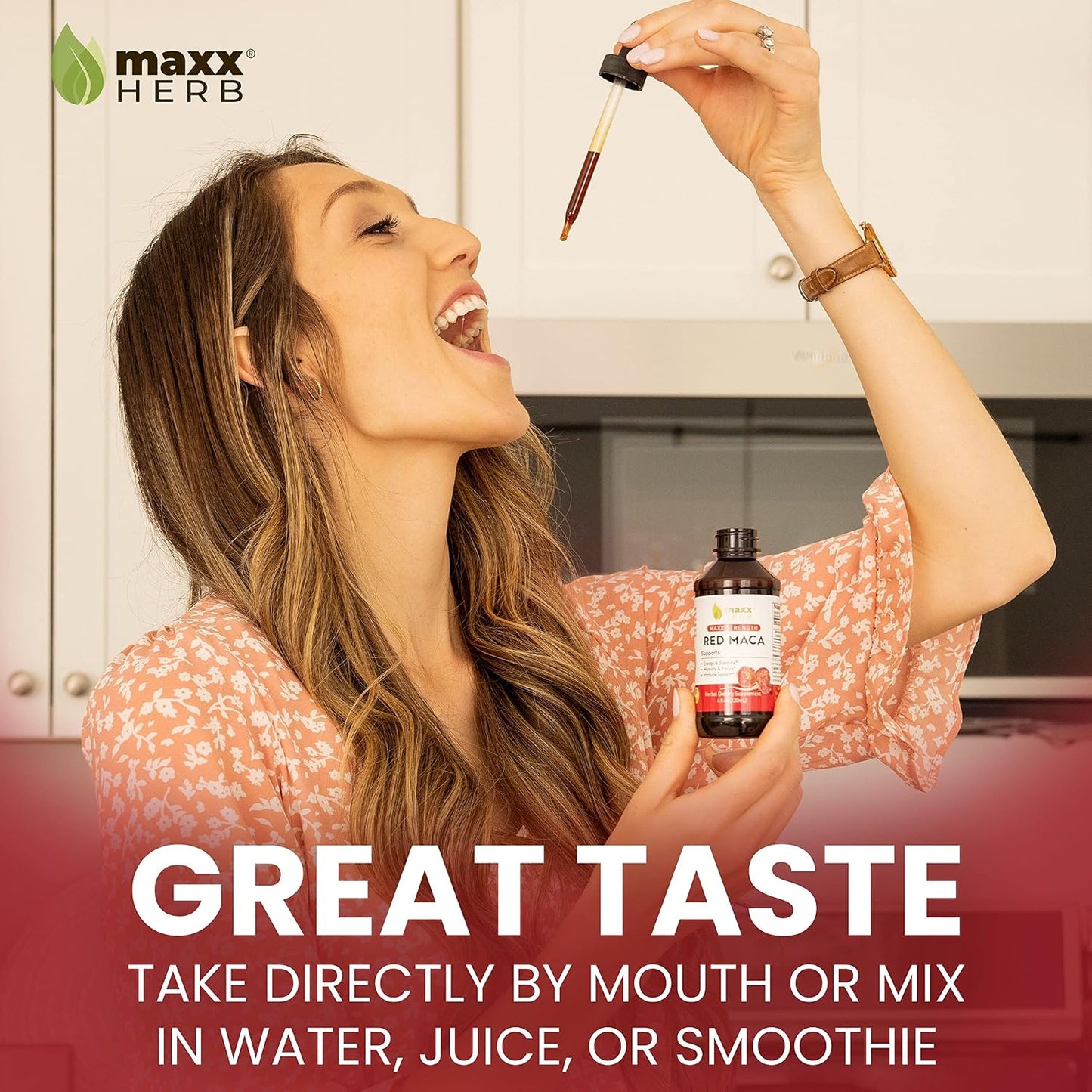 Red Maca Root Extract - Max Strength Liquid Drops, 4 Bottles (240 Servings) - görsel 4