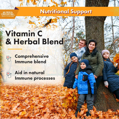 Buried Treasure Adult Daily Immune Wellness - Liquid Nutrient Blend with Elderberry and Echinacea
