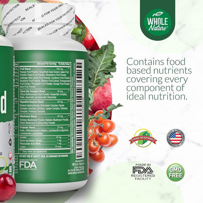 Whole Food Multivitamin for Men and Women (Twin Pack) - Plant Based Daily Superfood Vitamins with Digestive Enzymes, Probiotics & Omegas