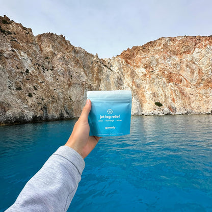 Jet Lag Remedy Gummies for Travellers – Circadian Rhythm Support, Tropical Berry, 20 Gummies