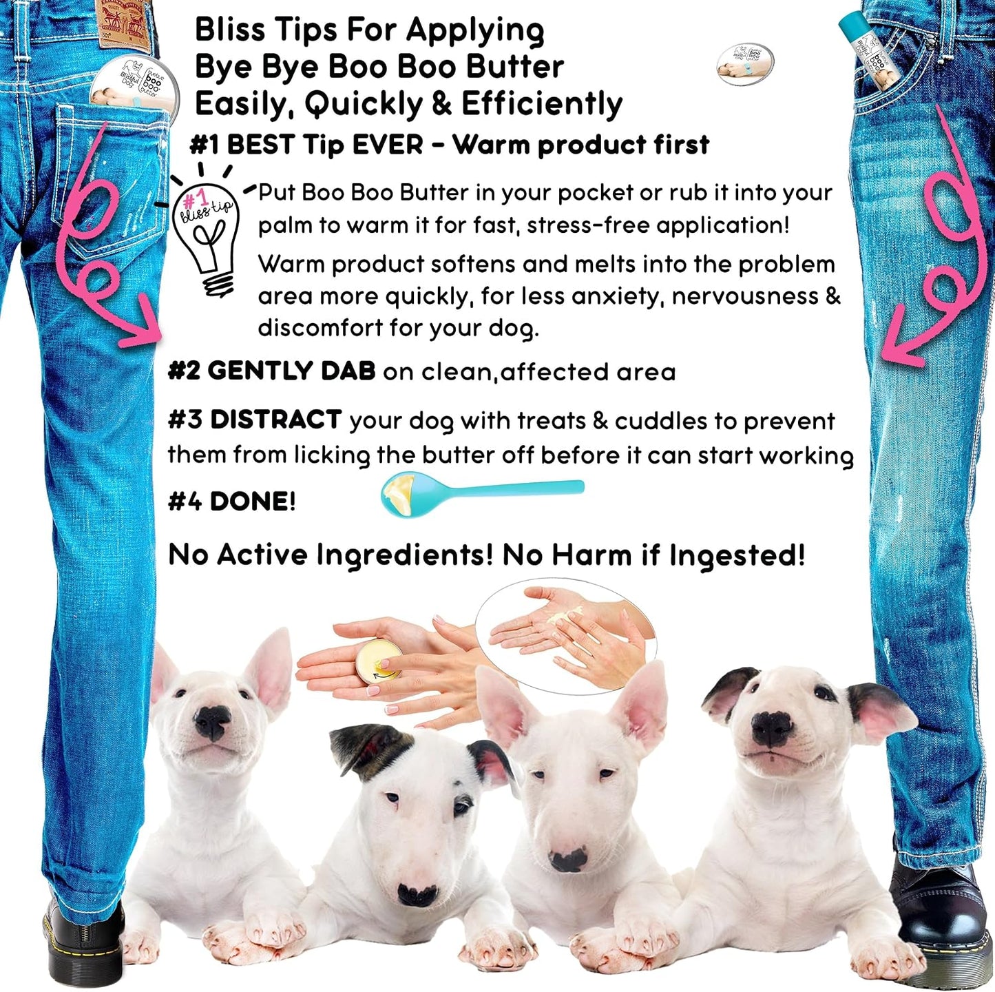 The Blissful Dog Bull Terrier Booboo Butter – 4.25 g Tube - görsel 7
