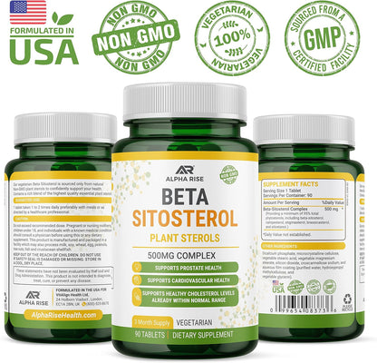 Beta Sitosterol 500mg Tablets – Prostate and Cholesterol Support