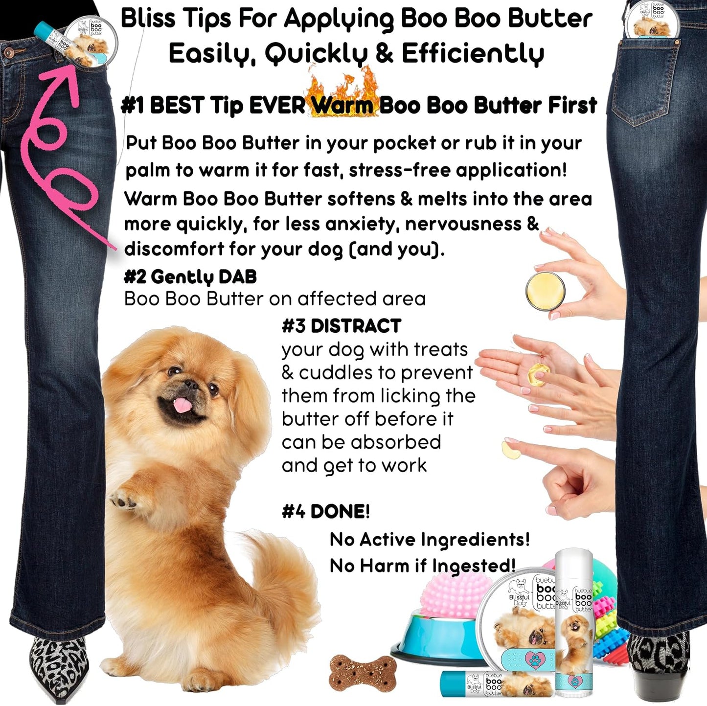 The Blissful Dog 8 oz (227 g) TIN Pekingese Booboo Butter - görsel 6
