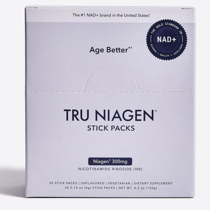 TRU NIAGEN NAD+ Booster | Nicotinamide Riboside Powder Stick Packs (30 Count)
