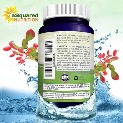 aSquared Nutrition Pure Berberine 1000 mg – 180 Vegetable Capsules