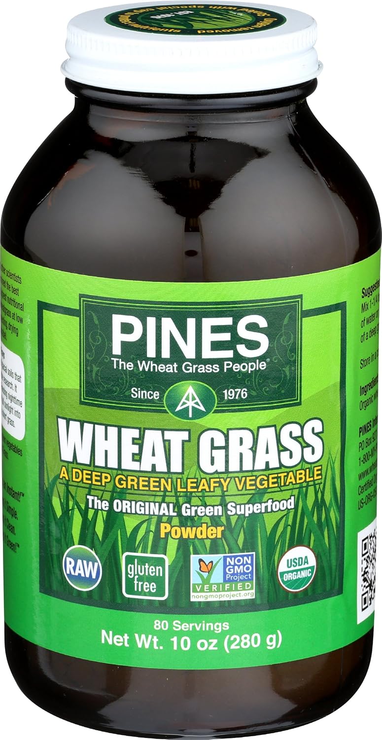 Pines Organic Wheat Grass Tablets, 500 - görsel 8