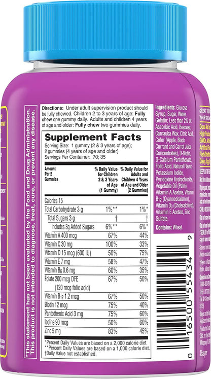 Flintstones Complete Gummy Multivitamin, 70-Count (Pack of 2)