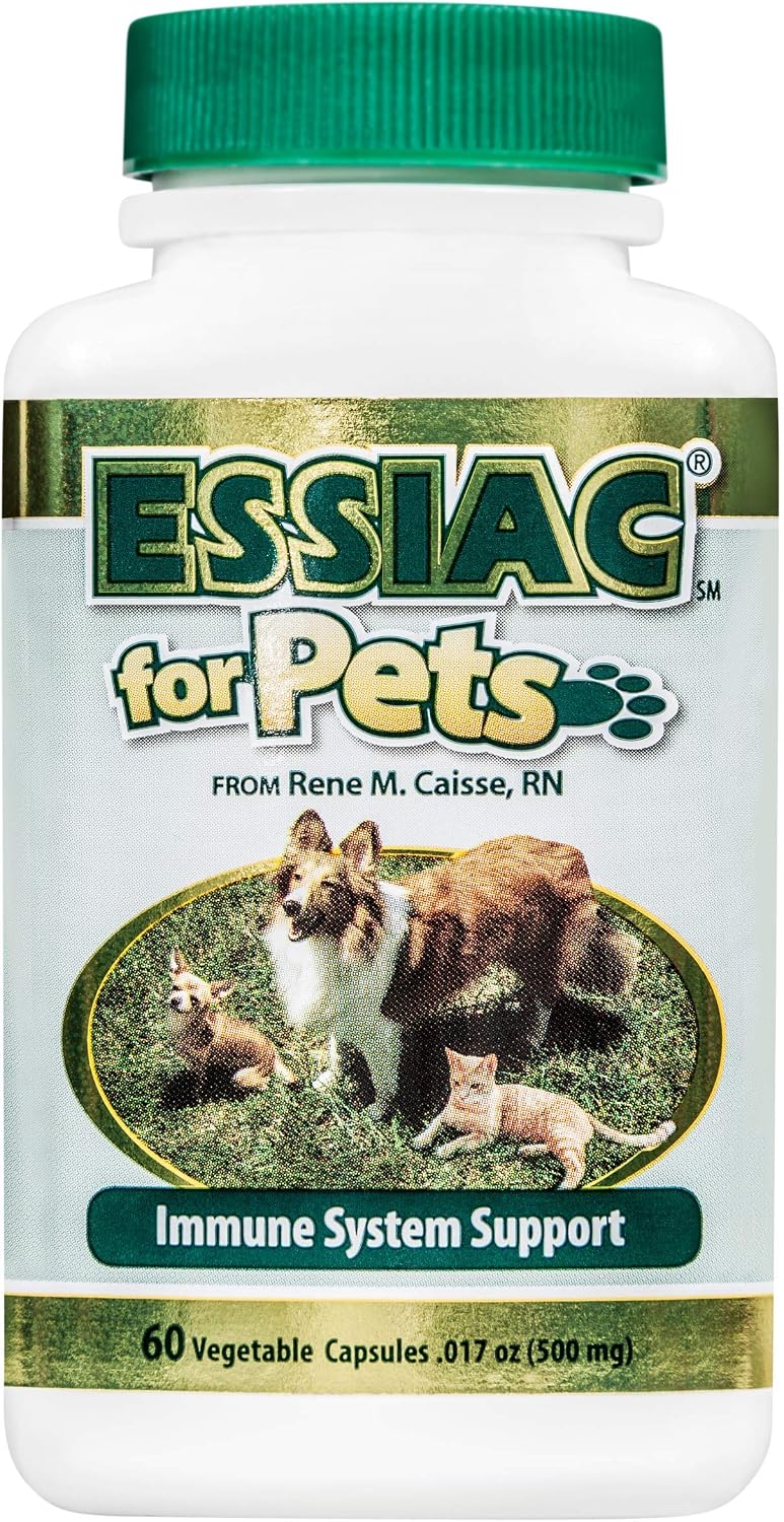 ESSIAC for Pets - Herbal Supplement for Dogs and Cats (3-Pack, 60 Capsules Each) - görsel 1