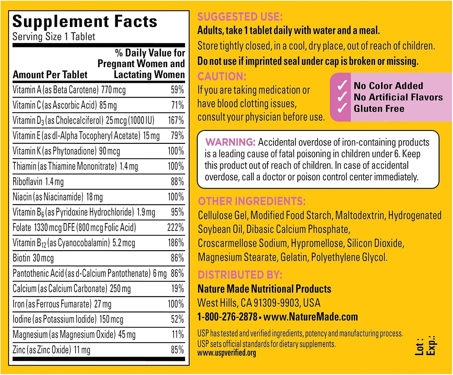 Nature Made Prenatal Multi, 90 Tablets - görsel 2