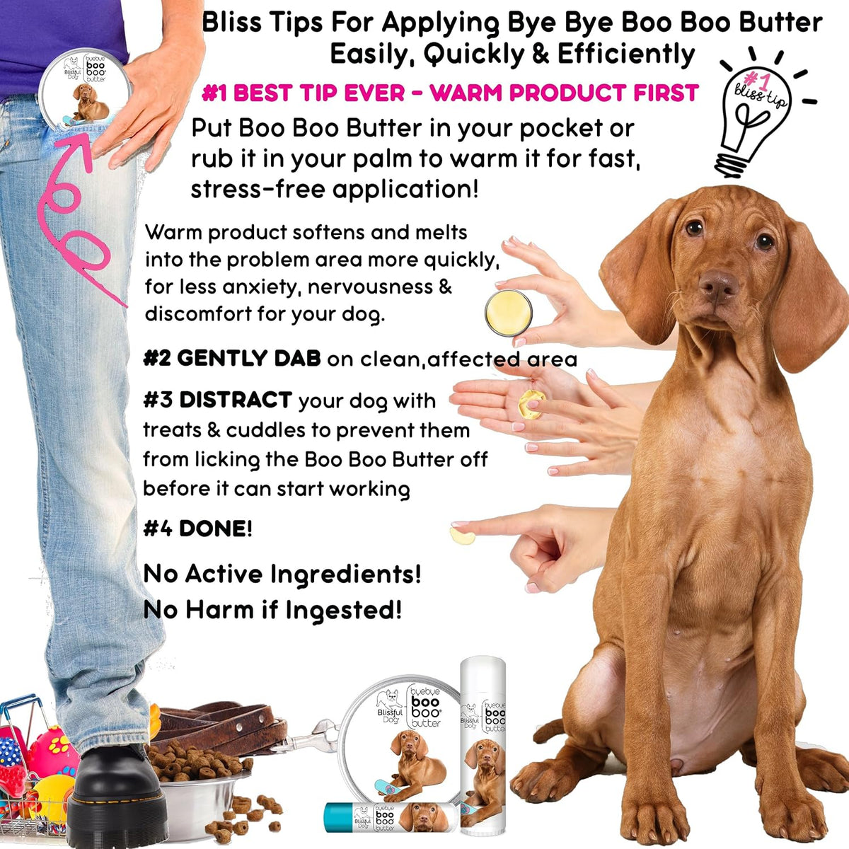 The Blissful Dog .50 oz Tube Vizsla Booboo Butter - görsel 6