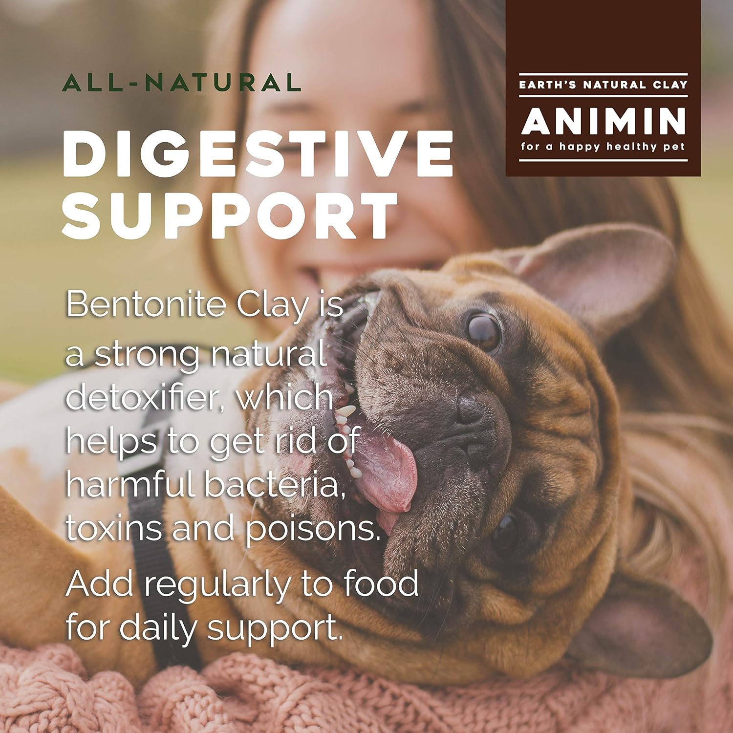 Earth's Living Animin Calcium Bentonite Clay for Pets - 368 g - görsel 3