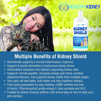 Kidney Shield for Dogs and Cats - Renal Health Supplement