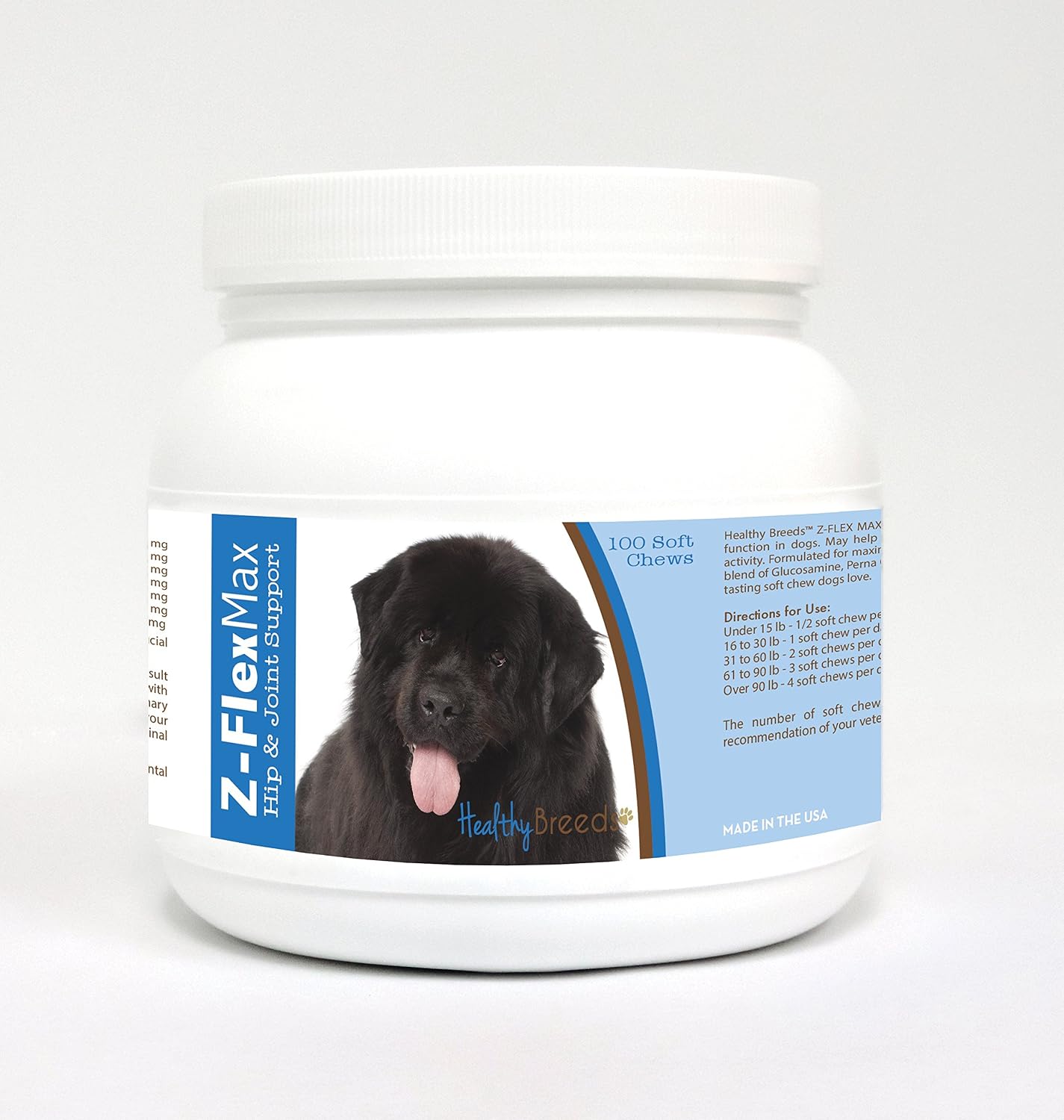 Healthy Breeds English Springer Spaniel Z-Flex Max + Glucosamine + Chondroitin + Omegas – Hip & Joint Support – 100 Bacon Flavoured Soft Chews - görsel 8