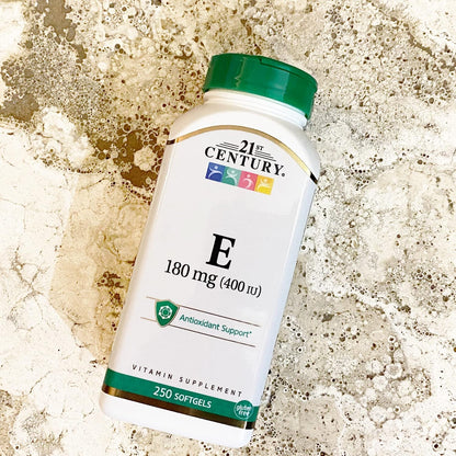 21st Century E 400 I.U. (Dl-Alpha) Softgels, 250-Count