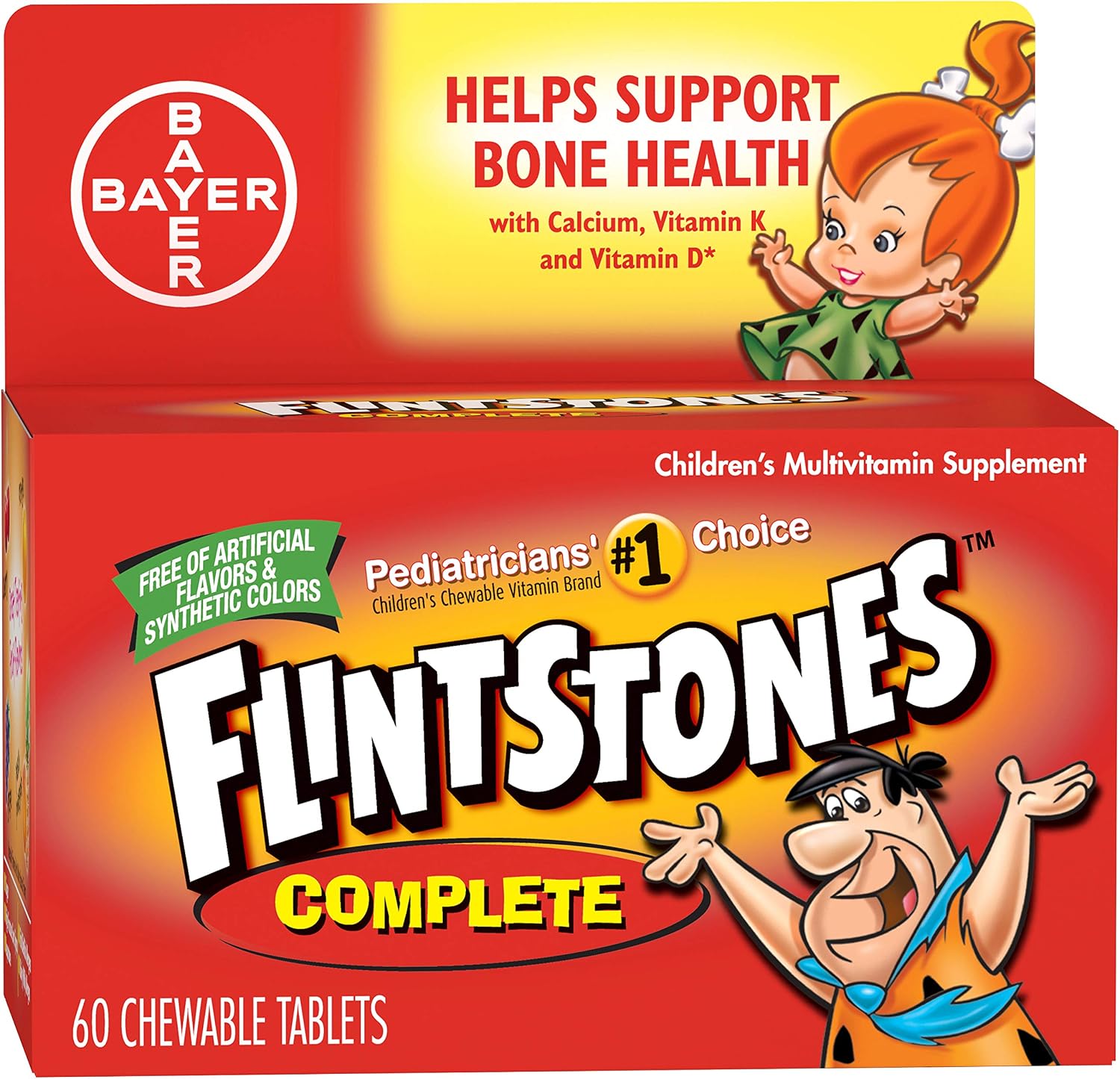 Flintstones Complete Children's Multivitamin, 60 Chewable Tablets - görsel 4