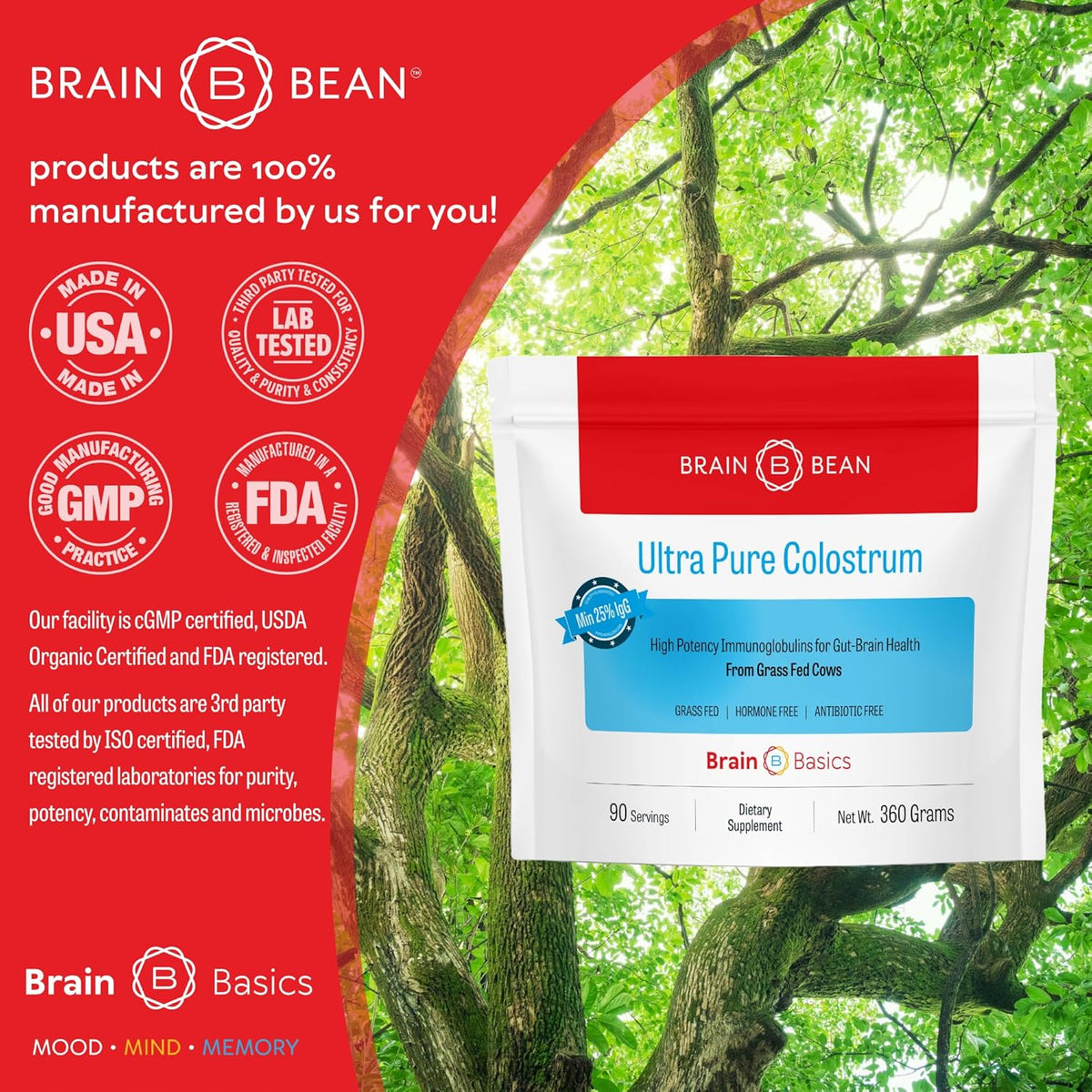 Brain Basics Ultra-Pure Colostrum Powder - görsel 4